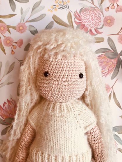 Crochet doll milky girl Luna